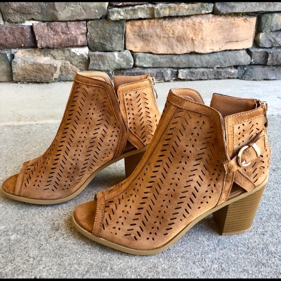 Shoes - NWT Peep toe  Ankle Bootie